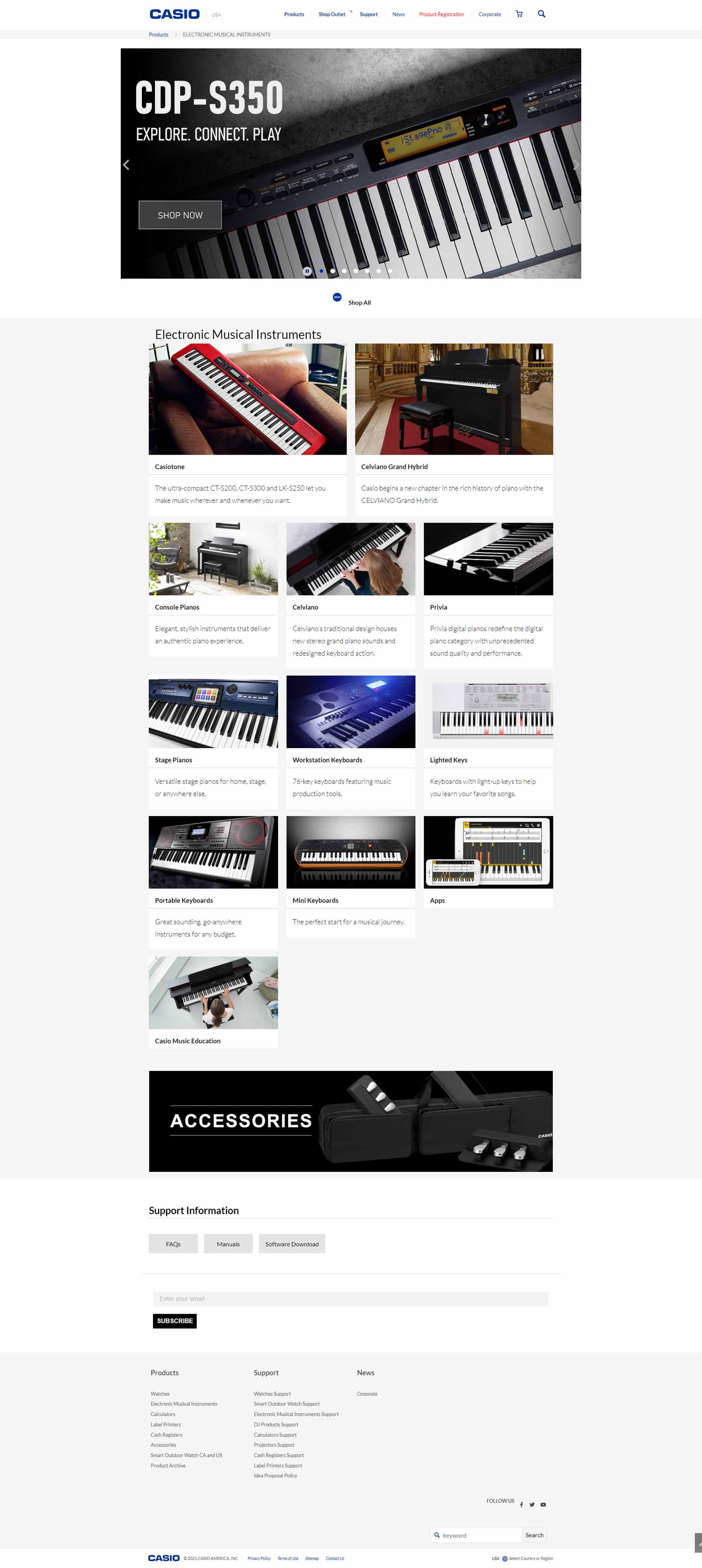 casio emi page